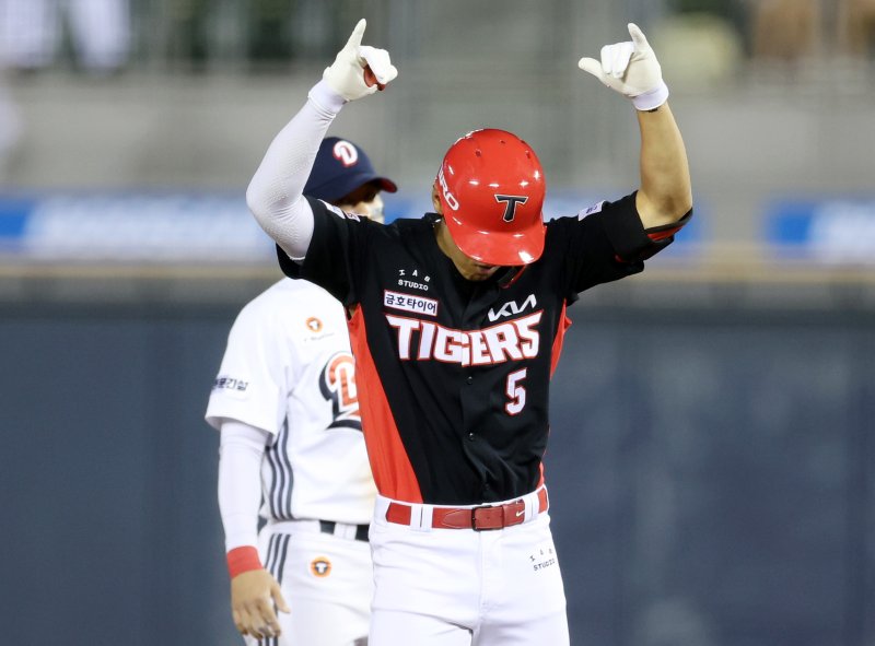 적시타를 때려낸 김도영. 연합뉴스