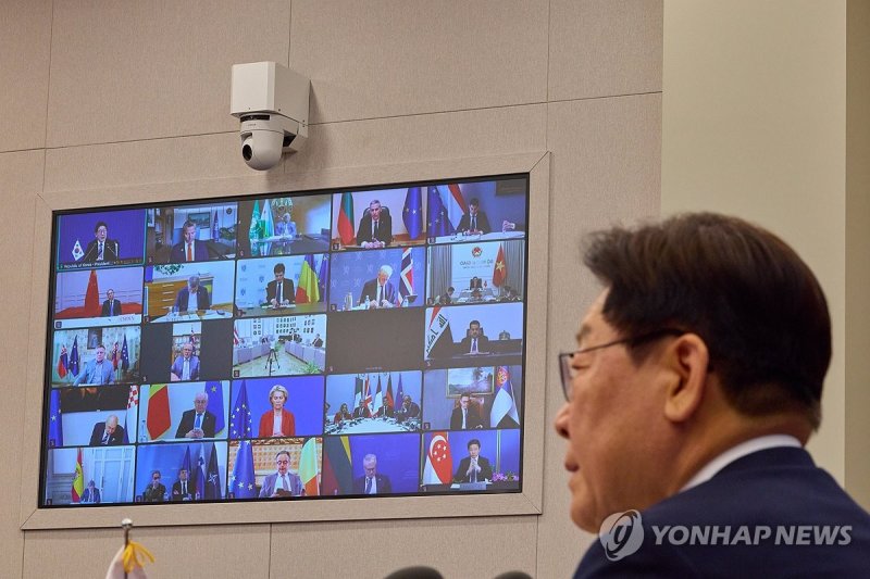 이재명 대통령, 호르무즈 해협 자유항행 관련 화상 정상회의 참석 (출처=연합뉴스)