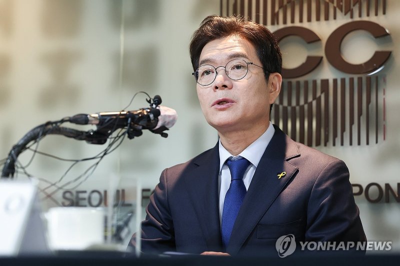 외신기자들 만난 정원오 후보 (출처=연합뉴스)