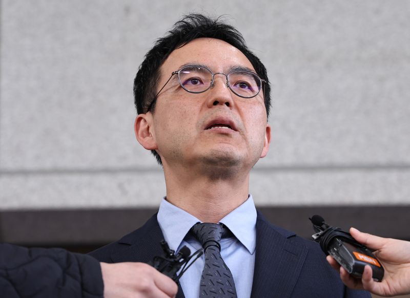 구자현 검찰총장 직무대행이 17일 오후 서울 서초구 대검찰청에서 대장동·대북송금 의혹 사건을 둘러싼 정치권의 국정조사와 관련해 입장을 밝히고 있다. 2026.4.17 ⓒ 뉴스1 구윤성 기자