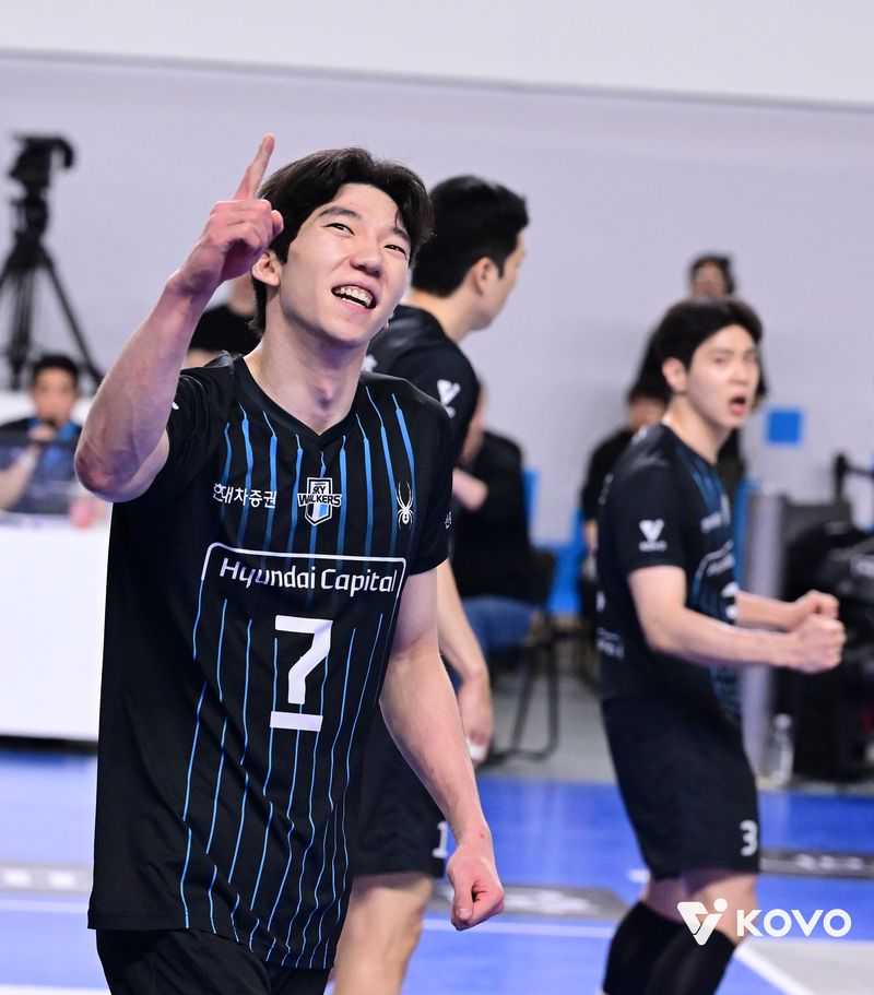 [천안=뉴시스]남자배구 현대캐피탈 허수봉. (사진=KOVO 제공) /사진=뉴시스