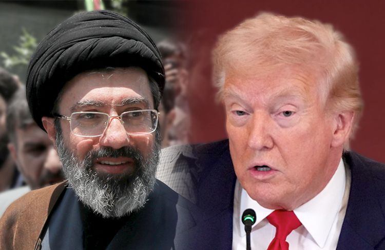 [서울=뉴시스] 도널드 트럼프 미국 대통령(오른쪽)과 모즈타바 하메네이 이란 최고지도자. 2026.03.13.