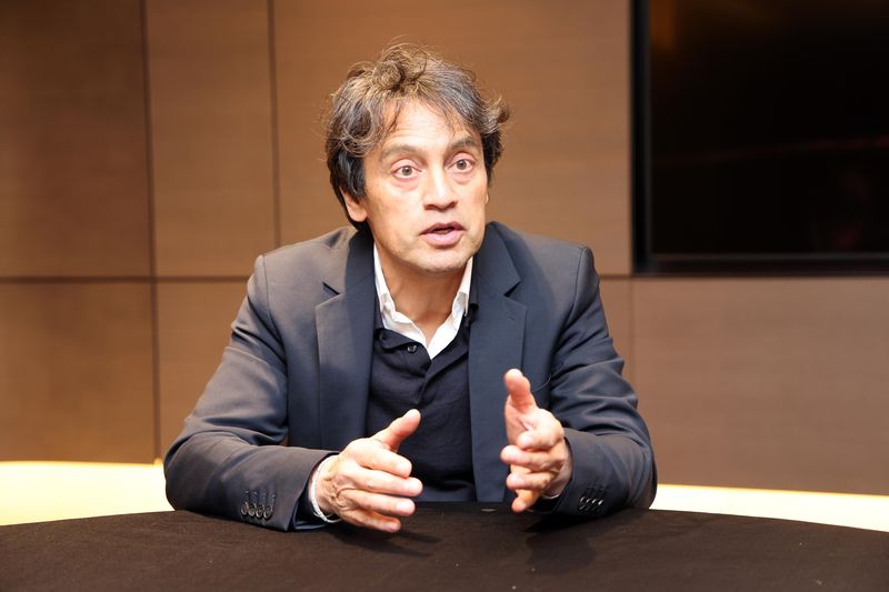 험프리 발렌브레더 파티오르 대표가 지난달 22일 '2026 FIND·제27회 서울국제금융포럼' 강연을 마친 뒤 인터뷰하고 있다. 사진=박범준 기자