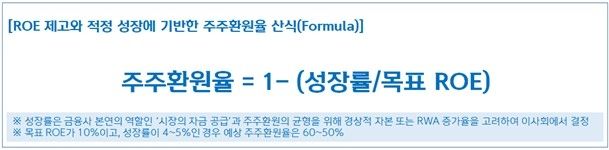 신한금융 주주환원율 산식. 신한금융 제공