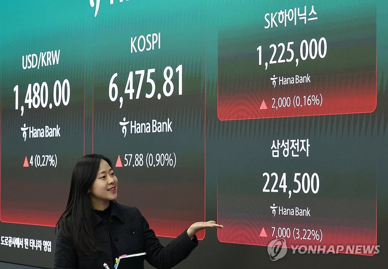 반도체 강세에 코스피 사상 최고치 경신 (출처=연합뉴스)