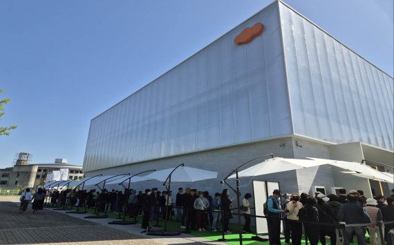 ‘e편한세상 부천 어반스퀘어’ 견본주택 모델하우스 전경