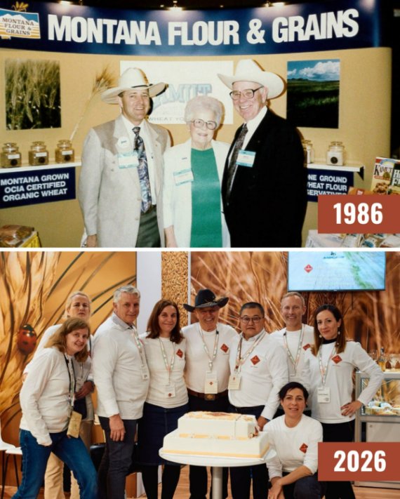 카무트® 브랜드 밀 40주년 기념 사진(사진 출처: KAMUT Enterprises of Europe bv(KEE))