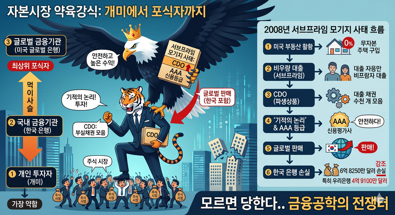 글로벌 금융시장은 체급도 성별도 없는 무규칙 종합 격투기처럼 약육강식의 논리가 지배한다. 제미나이 생성 이미지=이환주 기자