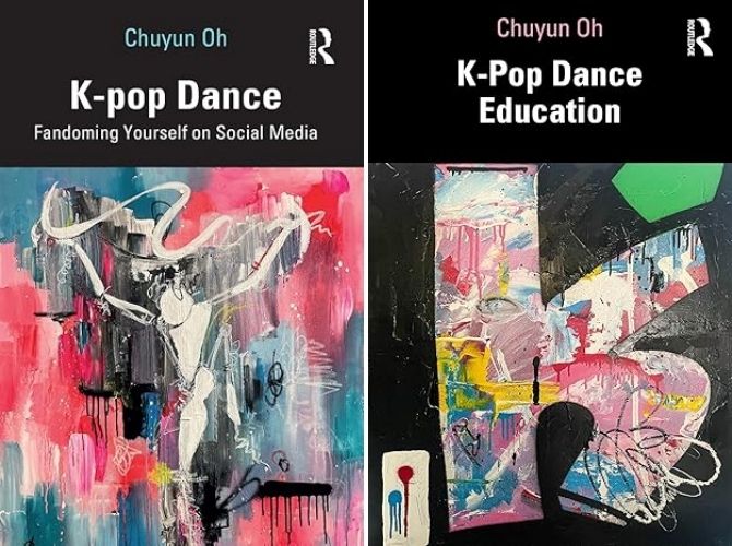 미국서 2023년 출간된 이론서 'K팝 댄스'(왼쪽)와 출간 앞둔 'K팝 댄스 교육' 표지 (출처=연합뉴스)