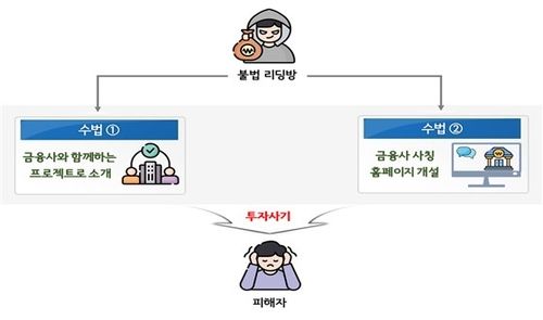 금융회사 사칭 불법행위 구조도 / 사진=금융감독원 제공