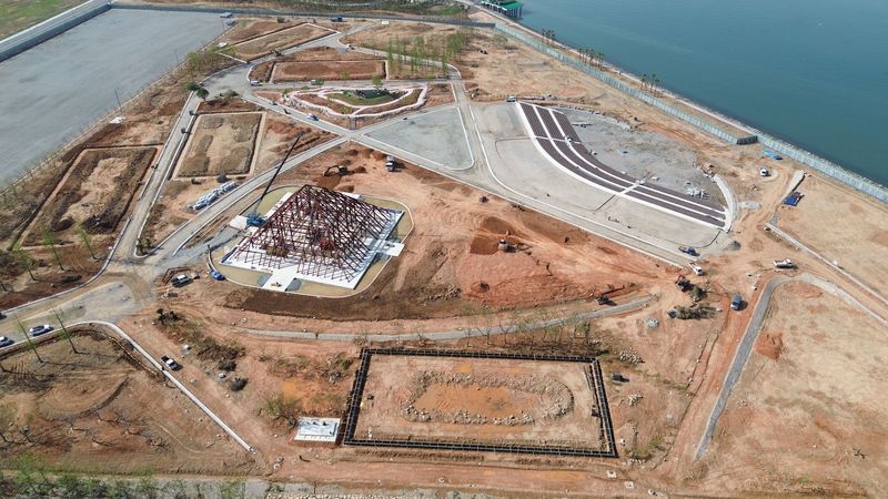 주행사장 공사 현장 모습