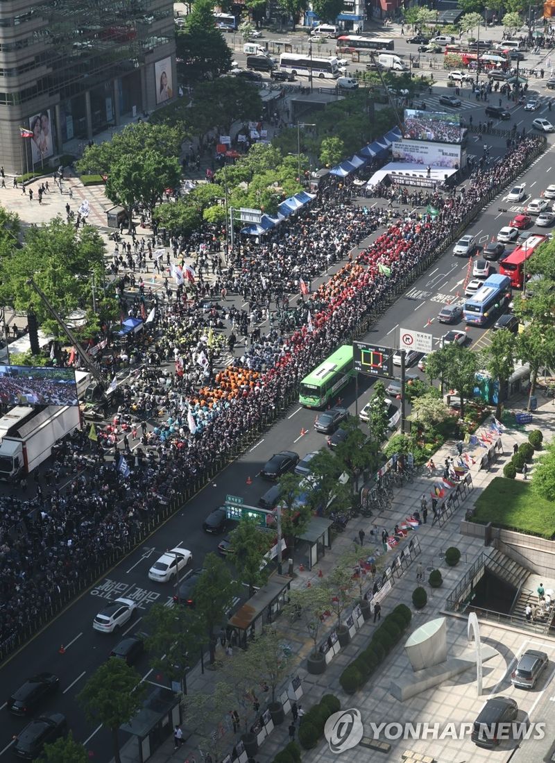 2026 세계노동절대회 (출처=연합뉴스)