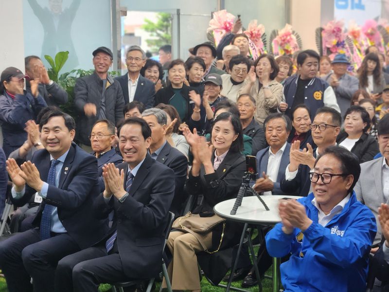 최상기 6·3 지방선거 더불어민주당 강원 인제군수 예비후보 선거사무소 개소식이 3일 인제읍 옛 삼성프라자에 마련된 선거사무소에서 열렸다. 2026.5.3/뉴스1 이종재기자