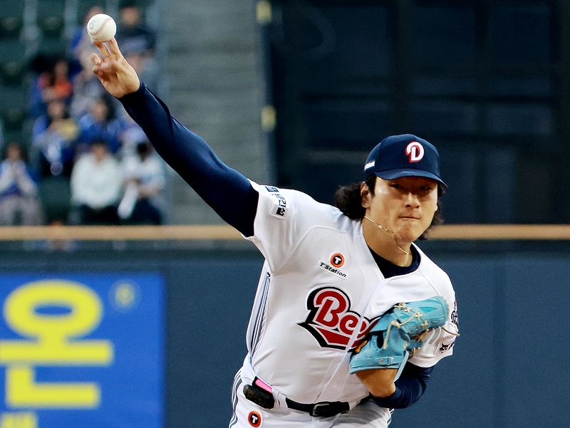 두산 베어스 투수 곽빈. 2026.4.28 ⓒ 뉴스1 이호윤 기자