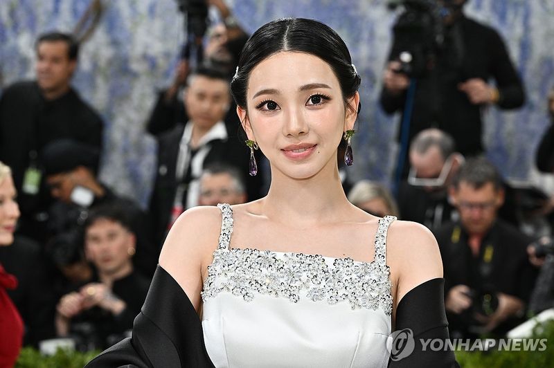 '멧 갈라' 참석한 그룹 에스파 카리나 (출처=연합뉴스)