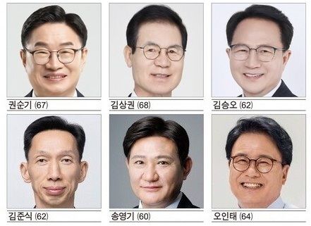 [창원=뉴시스]6명의 경남교육감 예비후보자.(사진=중앙선거관리위원회 갈무리) 2026.04.29. photo@newsis.com *재판매 및 DB 금지