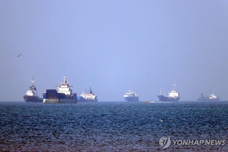호르무즈 해협 선박들의 모습 (출처=연합뉴스)