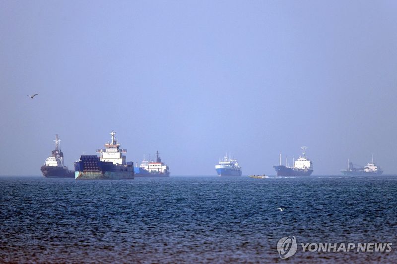 호르무즈 해협 선박들의 모습 (출처=연합뉴스)