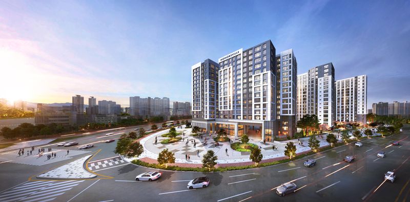 수원역 아너스빌 플라츠 투시도. 사진 = SM동아건설산업