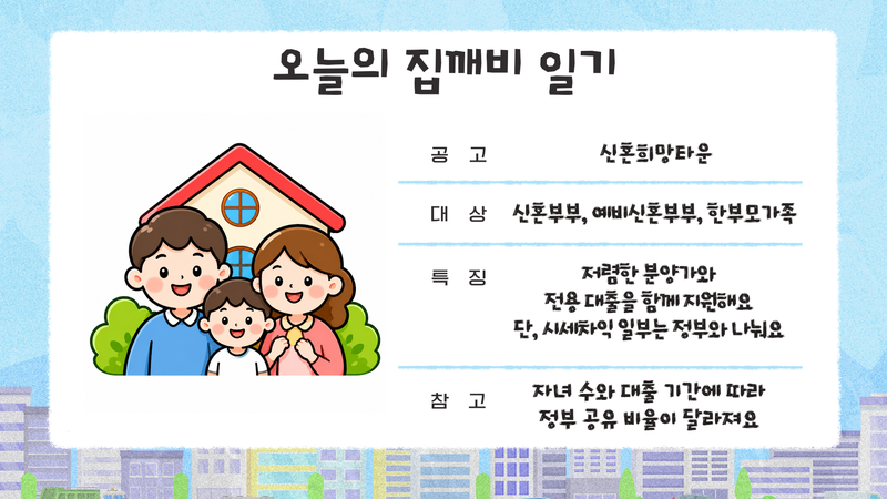 5억에 내집마련…신혼희망타운, 올해 청약 기회 온다 [집 나와라 뚝딱!]