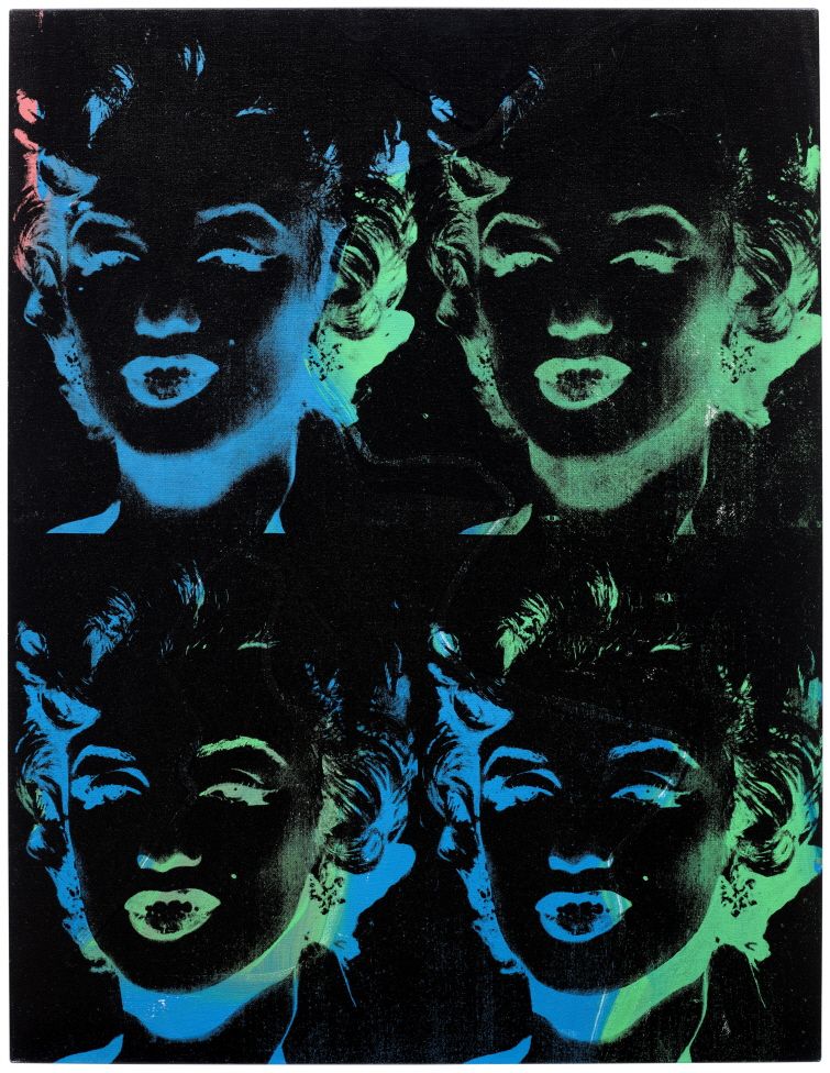 앤디 월홀 4 Colored Marilyns (Reversal Series), 1979-1986
