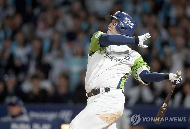 NC 이우성, 추격 2루타 (출처=연합뉴스)