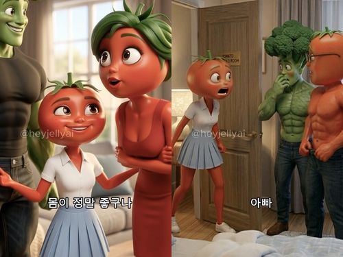 AI로 만들어진 '과일 드라마' 영상 캡처 (출처=연합뉴스)