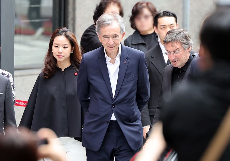 베르나르 아르노 루이비통모에헤네시(LVMH) 회장이 11일 서울 중구 소공동 신세계백화점 본점 ‘더 리저브’를 방문하고 있다. 2026.5.11 ⓒ 뉴스1 김진환 기자