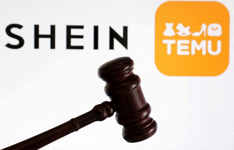 영국 런던 고등법원이 11일(현지시간) 중국 패스트패션 업체 쉬인이 중국 온라인 쇼핑몰 테무를 상대로 제기한 저작권 침해 소송 심리를 개시했다. 로이터 연합