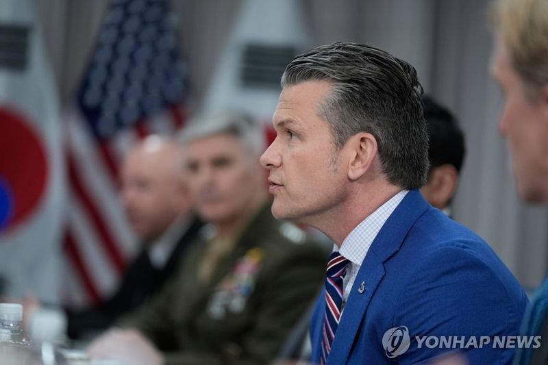 모두발언하는 헤그세스 장관 (출처=연합뉴스)
