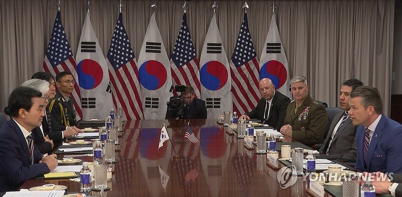 한미 국방장관 워싱턴서 회담 (출처=연합뉴스)