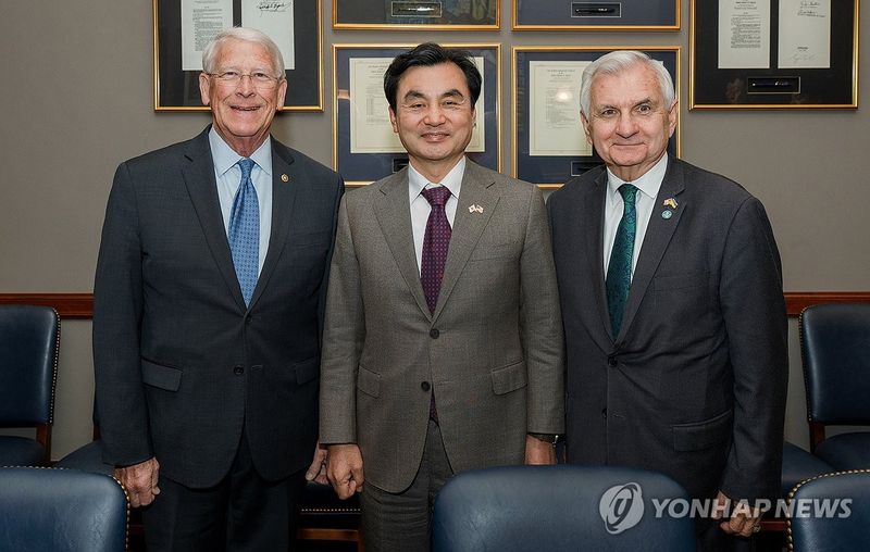 안규백 국방부 장관, 미 의회 주요 인사 접견 (출처=연합뉴스)