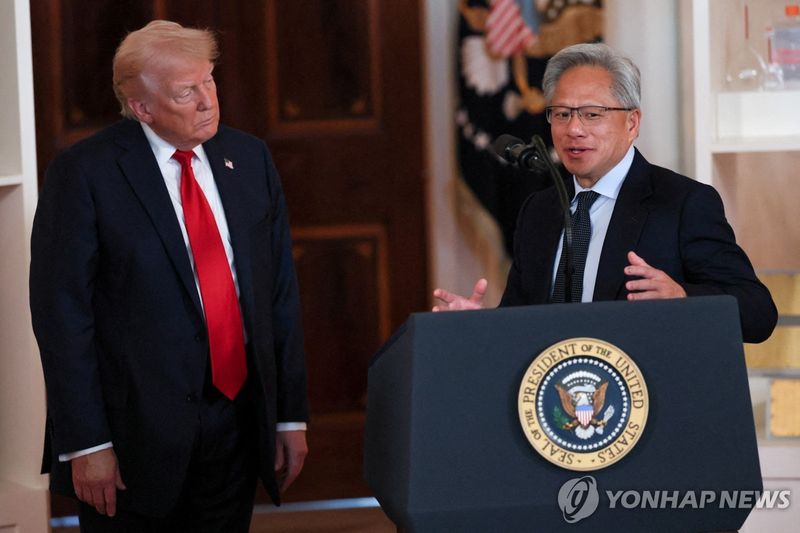 [속보] 트럼프 "중국 개방 요구할 것"…젠슨황·머스크 등 기업인 동행 (출처=연합뉴스)