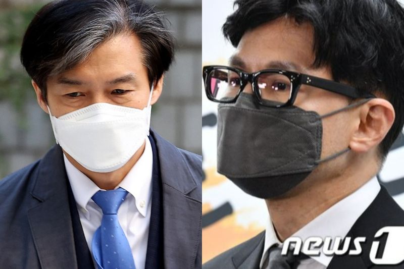 경기 평택을 국회의원 재선거에 출마한 조국 조국혁신당 후보(왼쪽)와 부산 북구갑 국회의원 보궐선거에 출마한 한동훈 무소속 후보. ⓒ 뉴스1 김재령