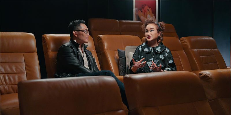 CJ그룹 이미경 부회장(오른쪽)과 대니얼 대 킴. 뉴시스