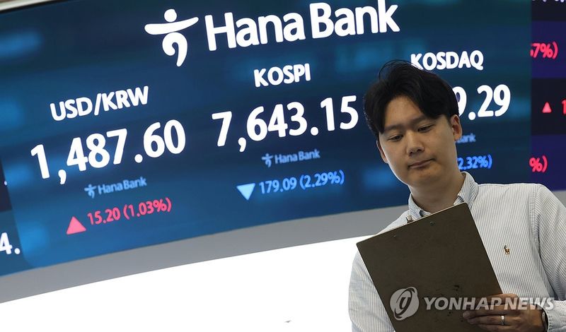 코스피 하락 (출처=연합뉴스)