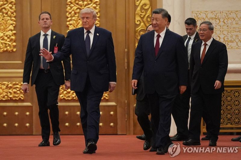 국빈 만찬장 들어서는 두 정상 (출처=연합뉴스)