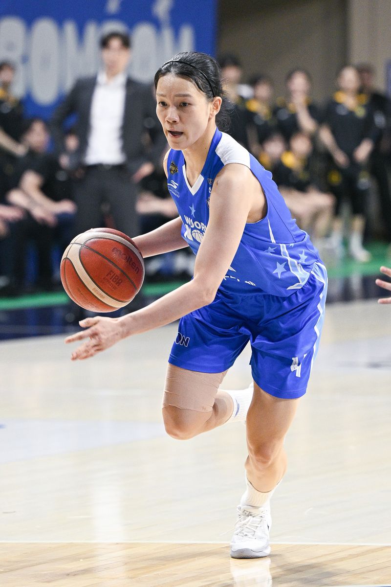 현역 은퇴를 선언한 우리은행 김예진.(WKBL 제공)
