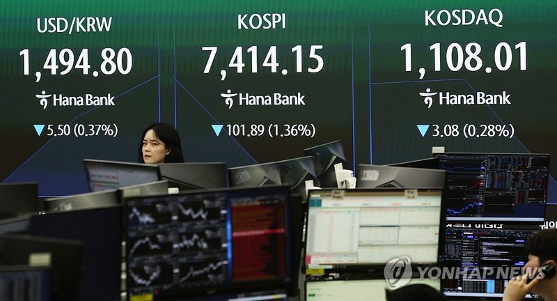 코스피 하락 출발 (출처=연합뉴스)