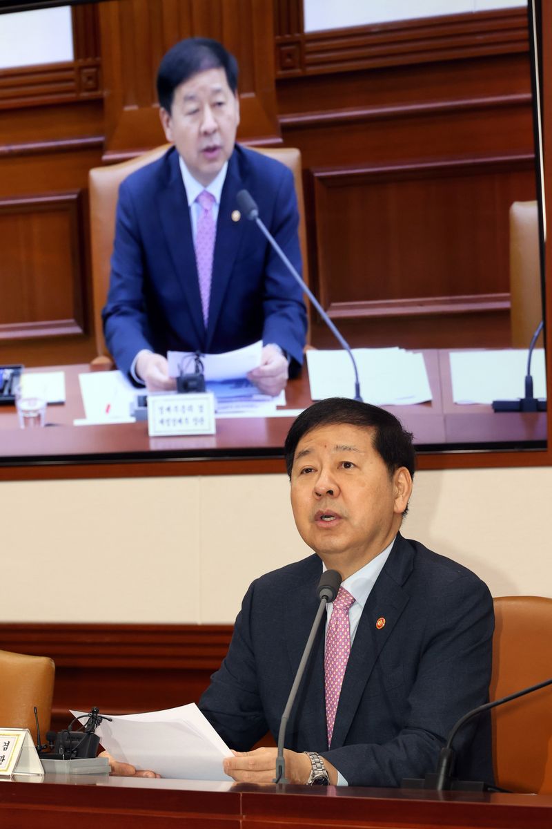 구윤철 부총리 겸 재정경제부 장관이 22일 서울 종로구 정부서울청사에서 열린 부동산관계장관회의에서 발언하고 있다. 사진=서동일 기자