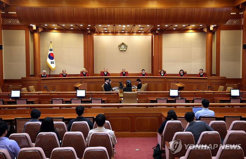 헌법재판관 9인. 연합뉴스