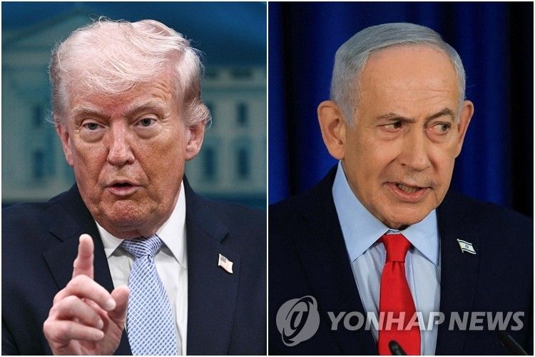 트럼프 미국 대통령(왼쪽)과 네타냐후 이스라엘 총리 (출처=연합뉴스)
