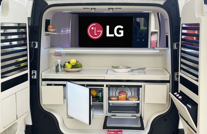 해비치 호텔앤드리조트 제주에서 전시된 '슈필라움 글로우캐빈'. LG전자 제공