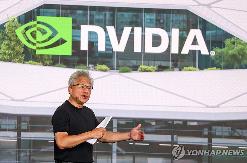 대만 본부 기공식에 참석한 젠슨 황 엔비디아 CEO (출처=연합뉴스)