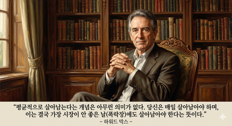 하워드 막스 오크트리 캐피털 창업자. 그는 "(좋은 투자자는) 가장 시장이 안 좋은 날에도 살아남아야 한다"고 강조했다. 제미나이 생성 이미지.