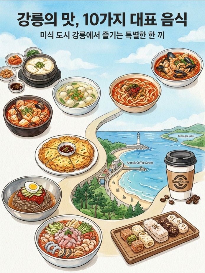 강릉 대표음식 10선. 강릉시 제공