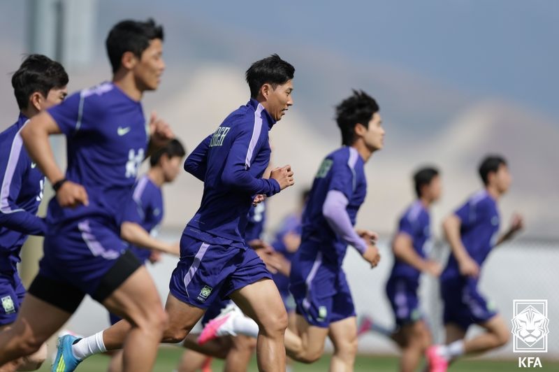 한국 남자 축구 대표팀의 손흥민.사진=대한축구협회 제공