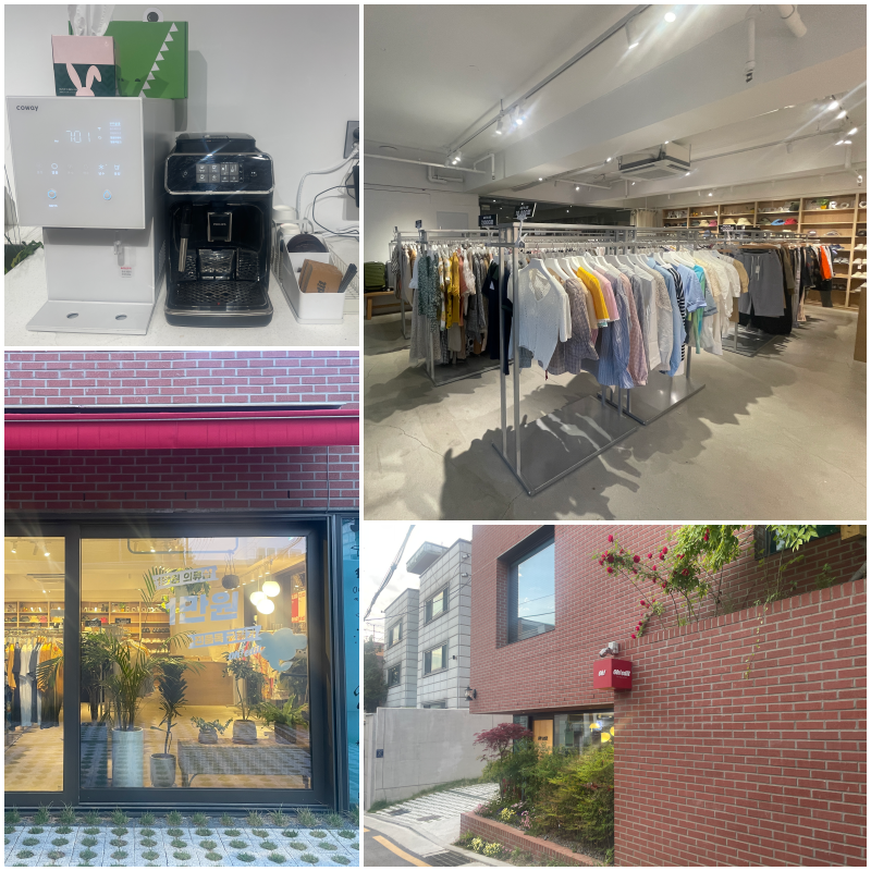 서울 강남구 오에딧은 '1만원 균일가 무인샵'이라는 콘셉트에 맞게 5000~1만원에 옷을 구매할 있는 구제 편집숍이다. 저렴한 옷값에 커피도 무료로 제공해 사람들이 끊임없이 찾는다. /사진=서윤경 기자