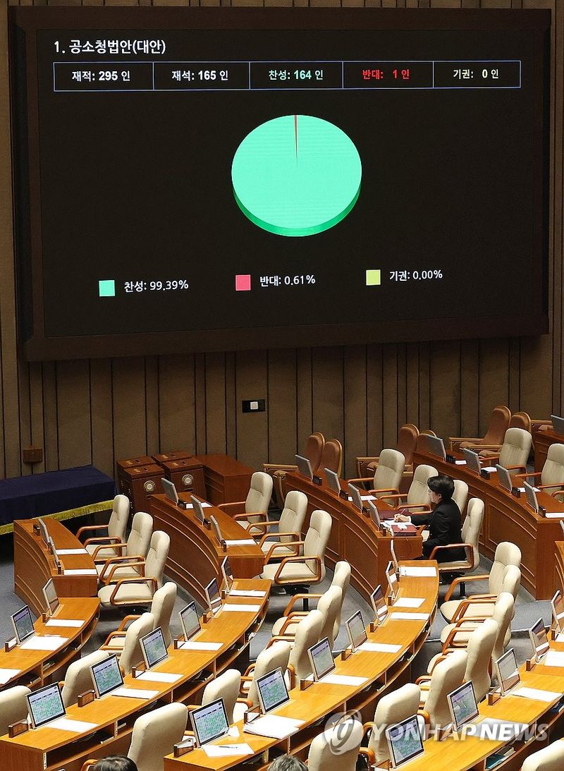 공소청법 국회 통과 (출처=연합뉴스)