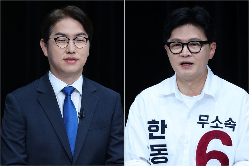 하정우·한동훈 부산 북갑 후보 (출처=연합뉴스)
